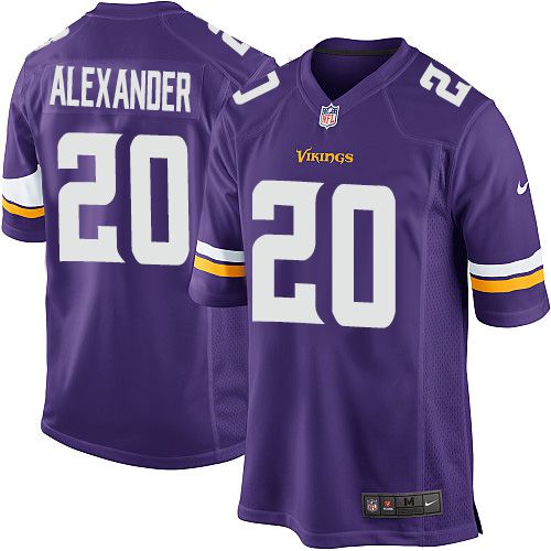 Men Minnesota Vikings 20 Mackensie Alexander Nike Purple Player Game NFL Jersey